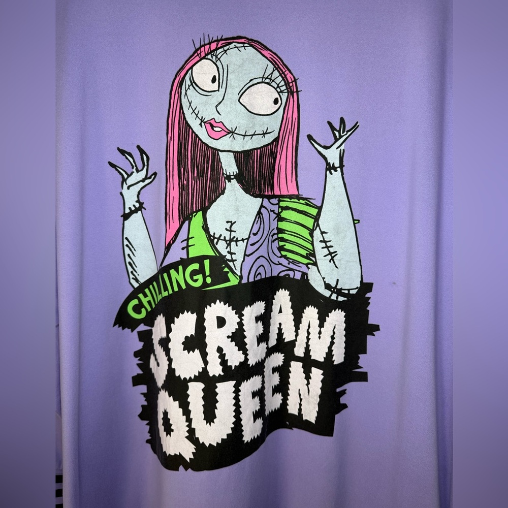 Nightmare Before Christmas Sallie Scream Queen Oversized Sleep Shirt size 2XL - Picture 2 of 4